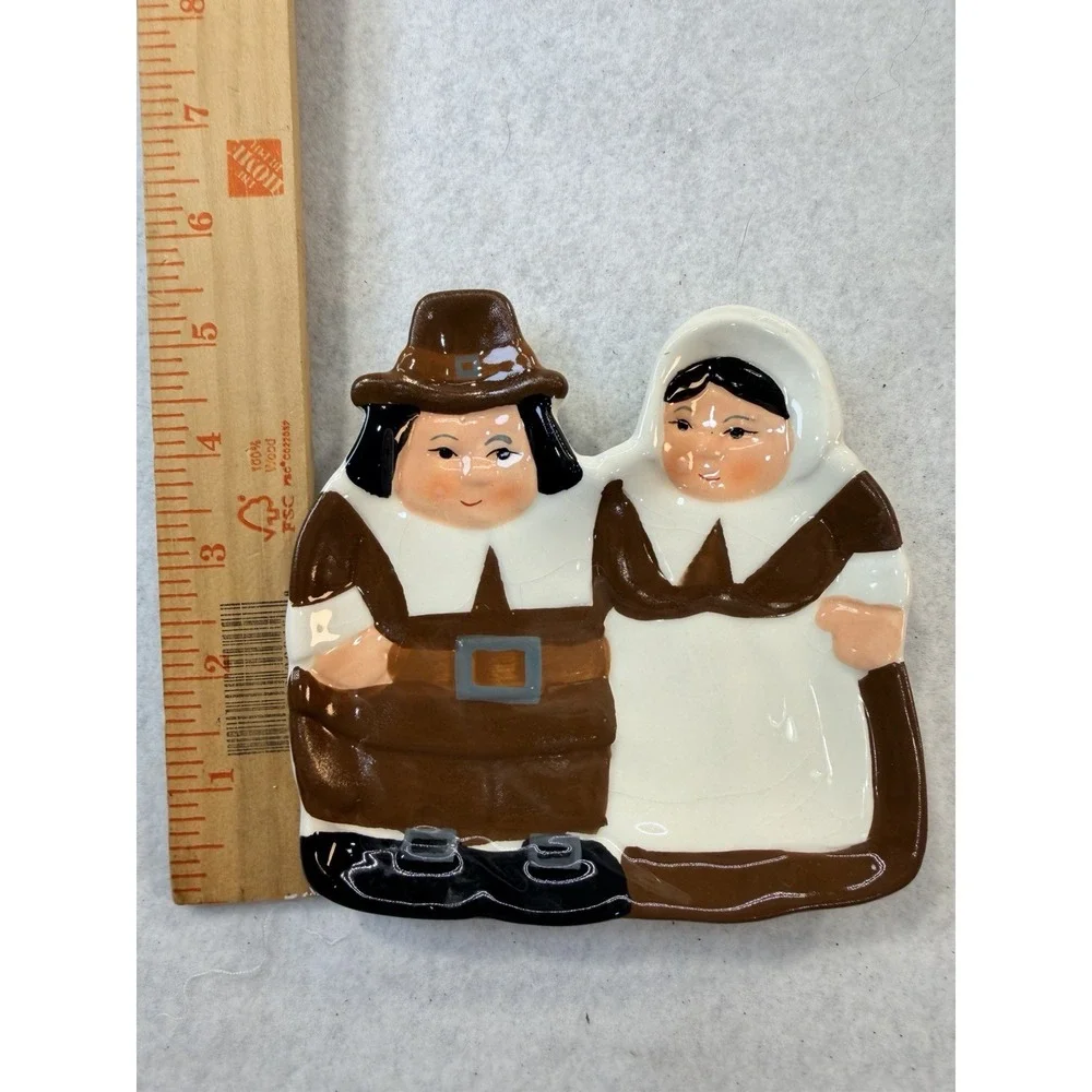 Publix 2018 Limited Edition Pilgrim Ceramic Spoon Rest W/ Box Thanksgiving READ